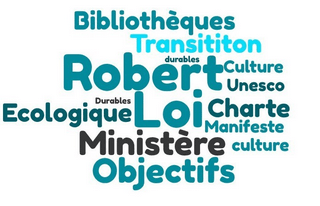 Nuage de mots Loi Robert, Charte des bibliothèques